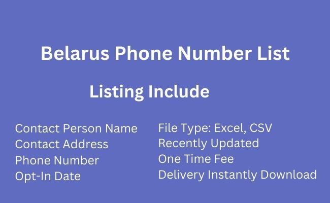 Belarus Phone Number List