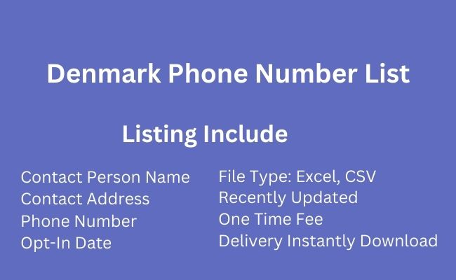 Denmark Phone Number List