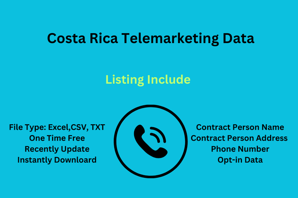 Costa rica telemarketing data