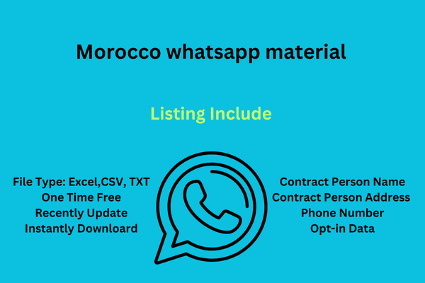Morocco whatsapp material